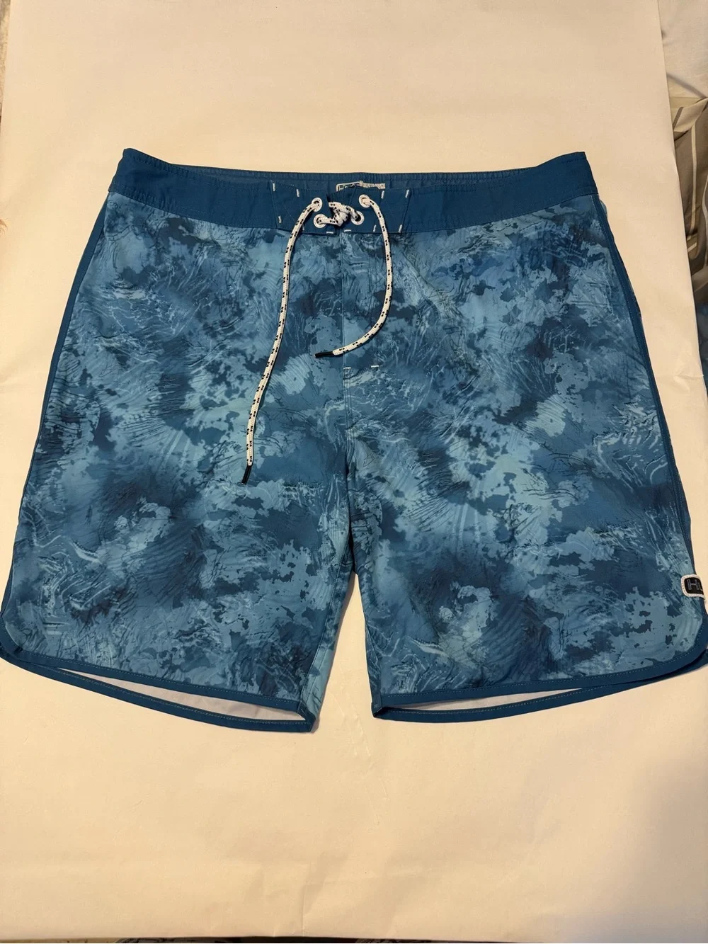 Huk Blue Patterned Men's Swim Trunks